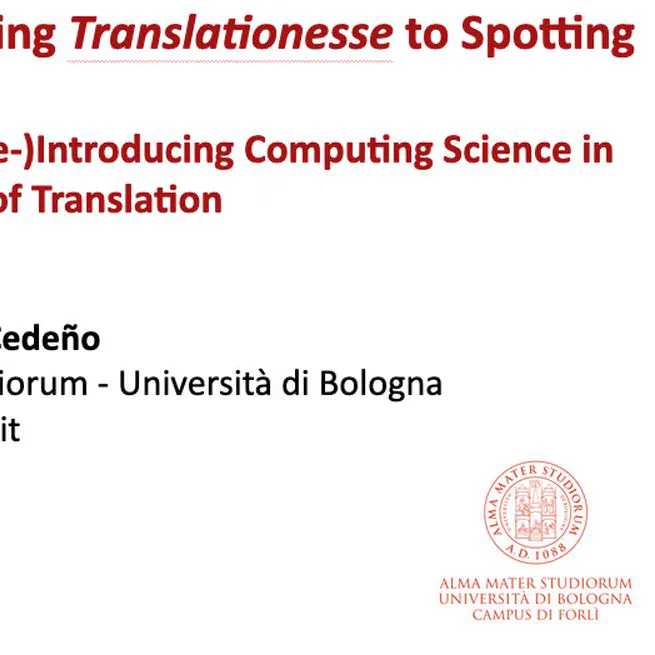 An overview of our experience (re-)Introducing Computing Science in a Department of Translation