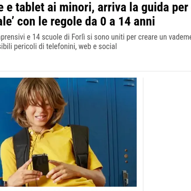 📢 1st Digital Agreement for families and technology in Forlì