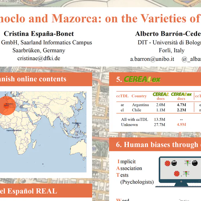 Elote, Choclo and Mazorca: on the Varieties of Spanish