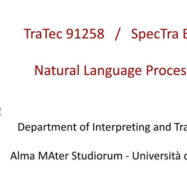 Natural Language Processing 2024